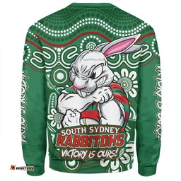 Amazing Aussie South Sydney Rabbitohs Aboriginal Inspired Tough Fan Rugby For Life Sweatshirt