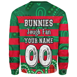 Amazing Aussie Souths Custom Bunnies For Life With Aboriginal Style Sweatshirt
