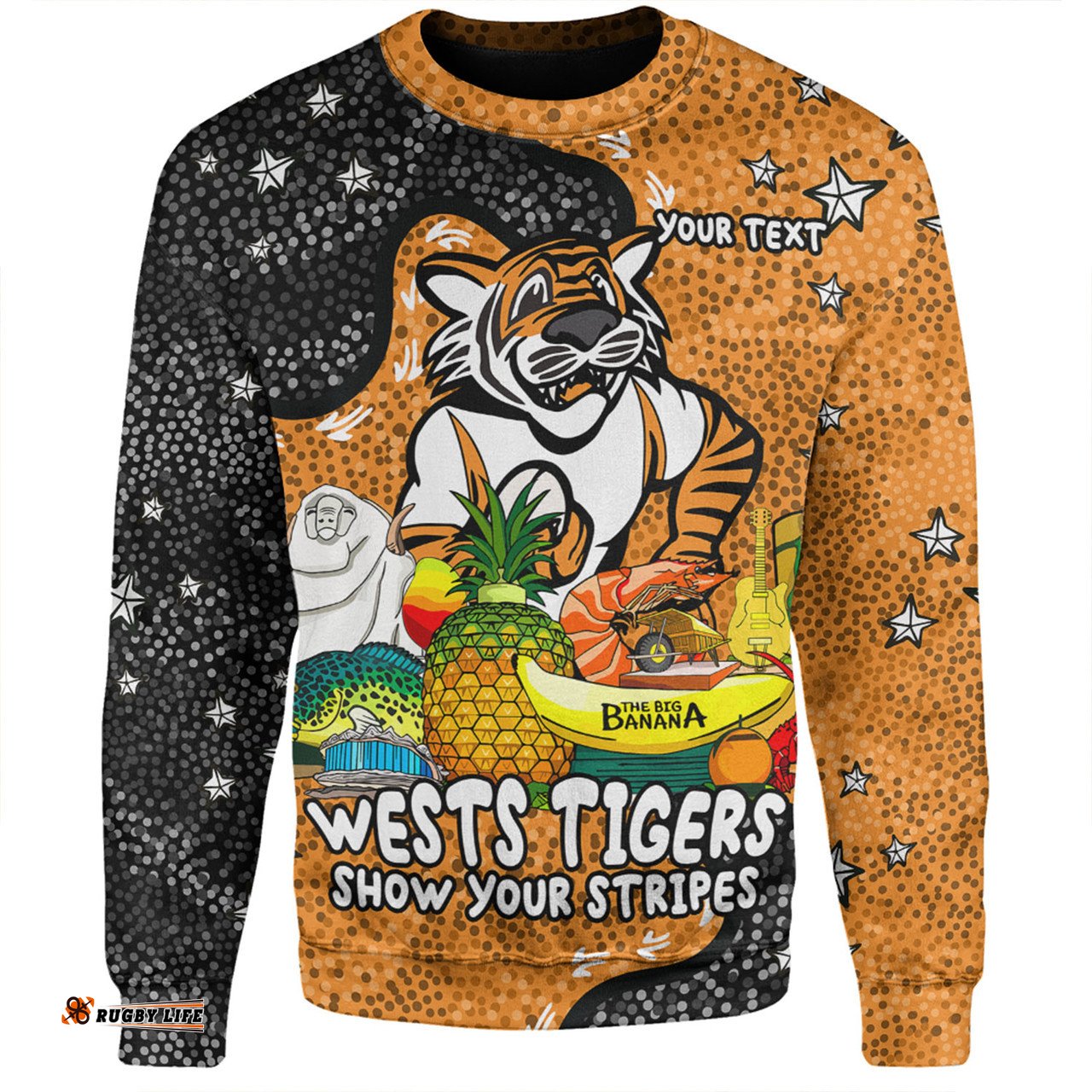 Amazing Aussie Wests Tigers Custom Australian Big Things Sweatshirt