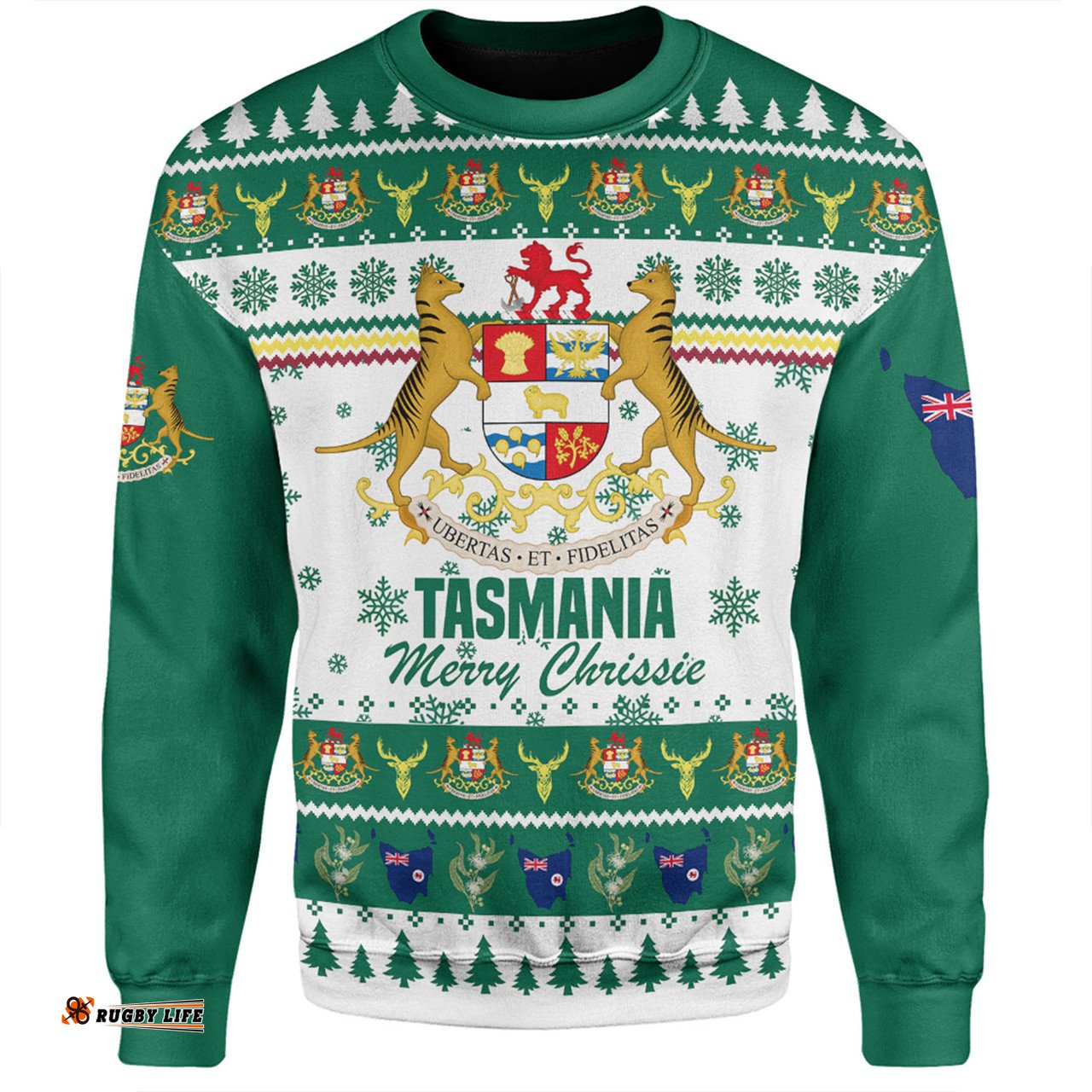 Amazing Aussie Tasmania Christmas Merry Chrissie Sweatshirt