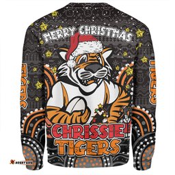 Amazing Aussie Wests Tigers Christmas Custom Christmas Knit Patterns Vintage Jersey Ugly Sweatshirt