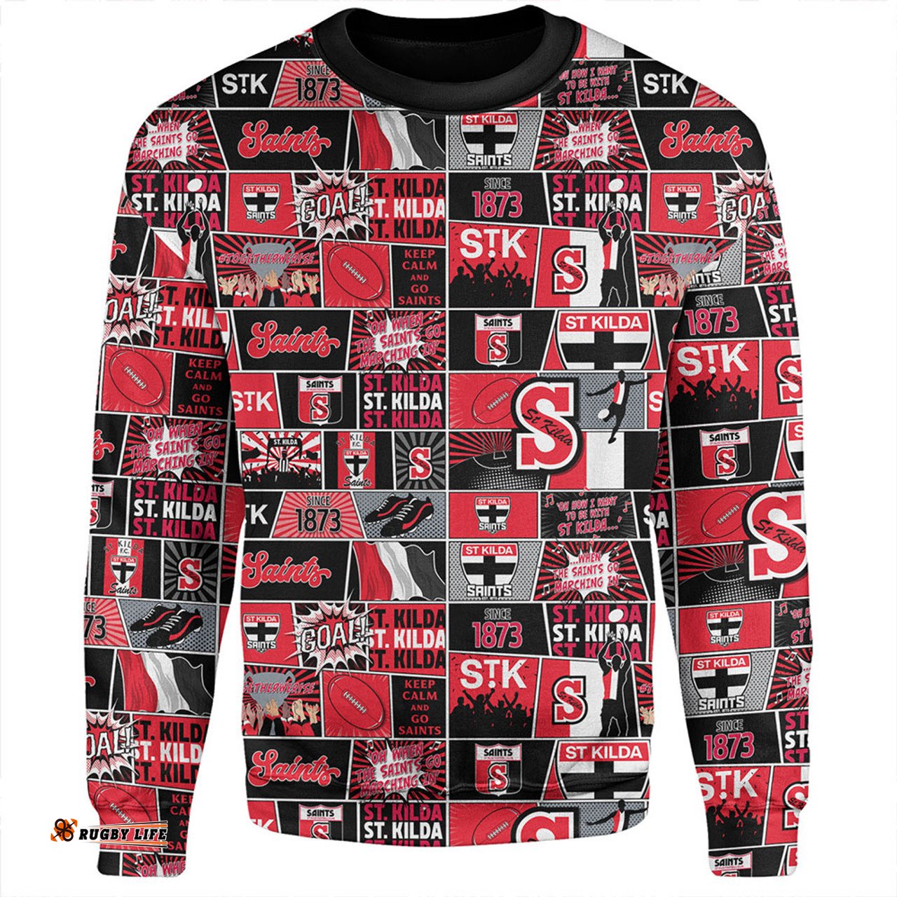 Amazing Aussie St Kilda Legacy Of The Pride Comic Style Sweatshirt