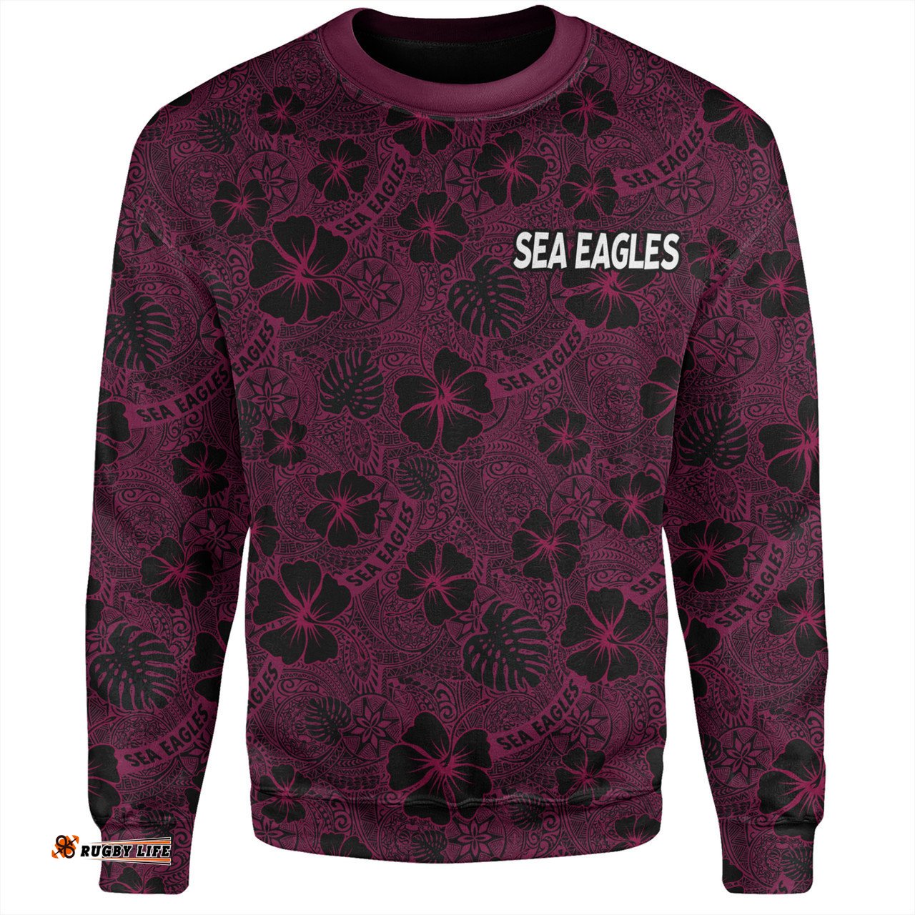 Amazing Aussie Manly Warringah Sea Eagles Scream With Tropical Patterns Sweatshirt