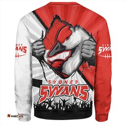 Amazing Aussie Sydney Swans Breaking Through Fan Design Sweatshirt