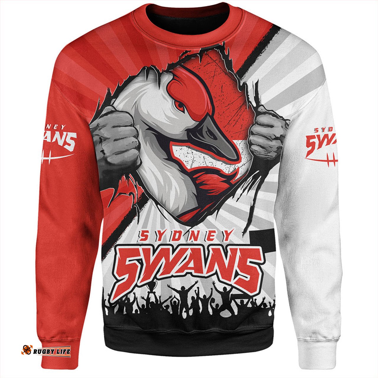 Amazing Aussie Sydney Swans Breaking Through Fan Design Sweatshirt
