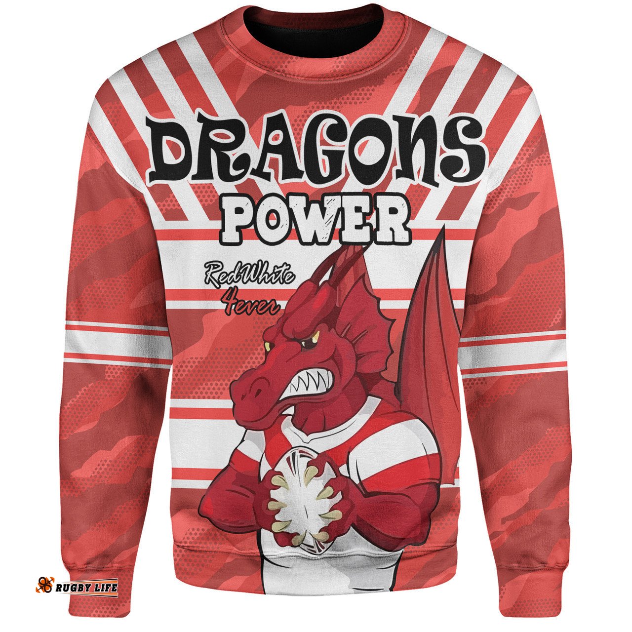 Amazing Aussie St. George Illawarra Dragons Custom St. George Illawarra Dragons Supporter Sweatshirt