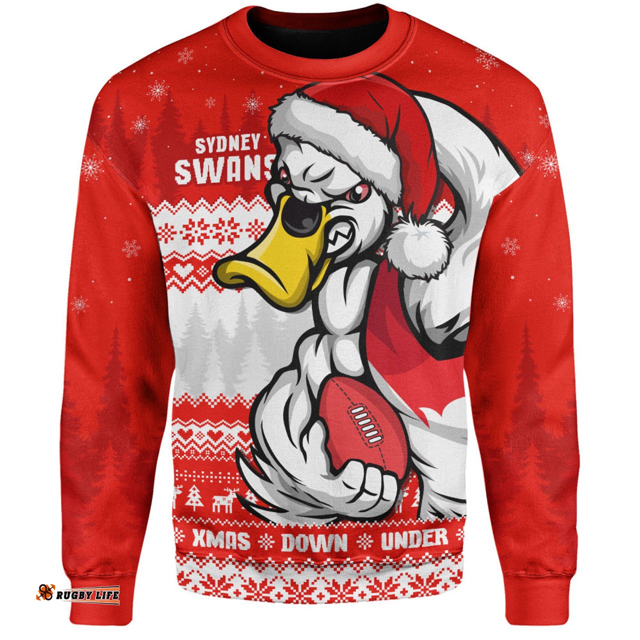 Amazing Aussie Sydney Swans Merry Christmas Down Under Footy Power Style Sweatshirt