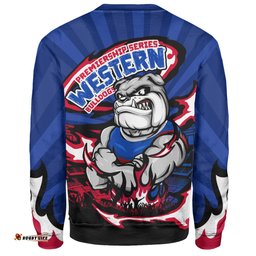 Amazing Aussie Western Bulldogs Premiership Series Flame Edition Sweatshirt