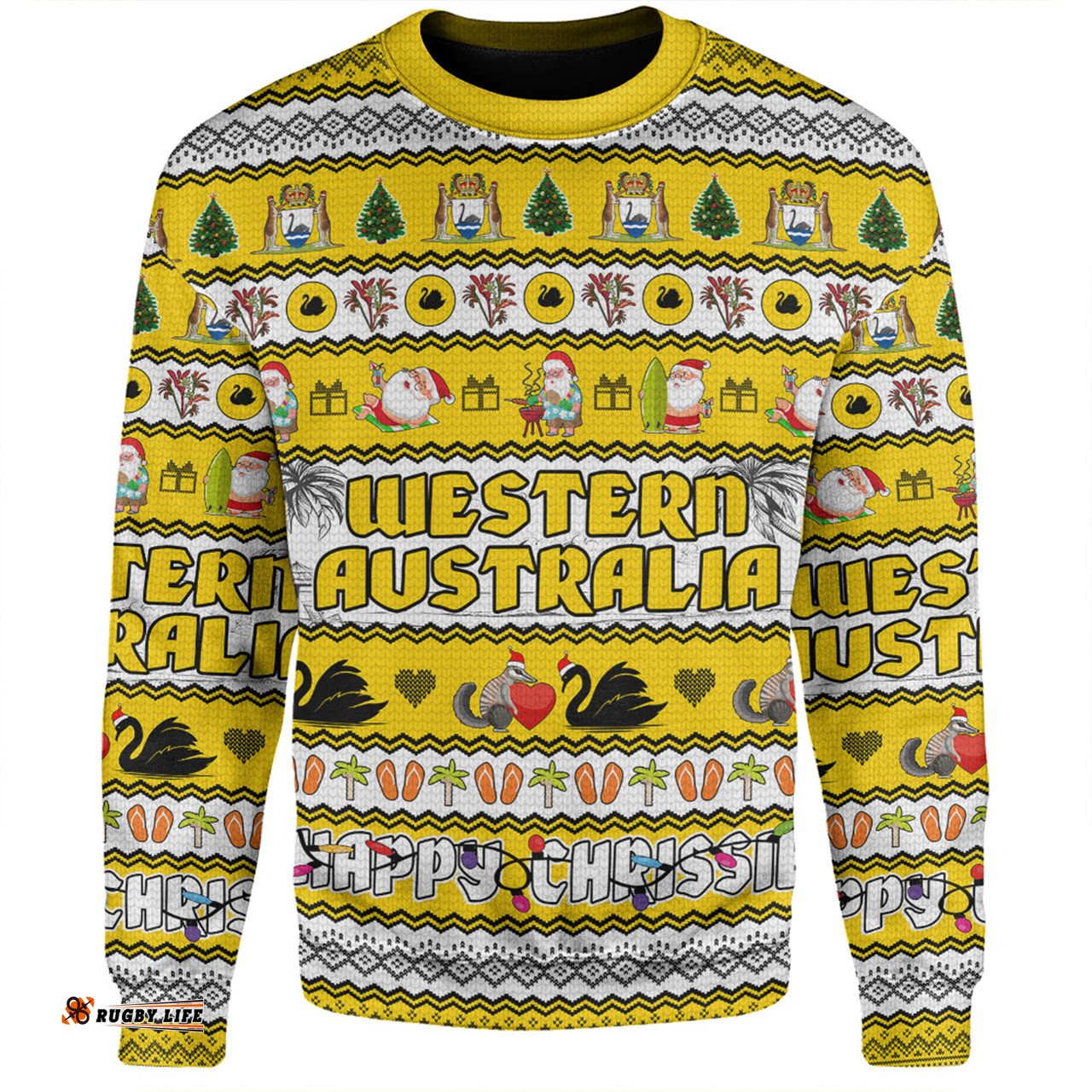 Amazing Aussie Western Australia Christmas Custom Happy Chrissie Ugly Style Sweatshirt