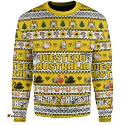 Amazing Aussie Western Australia Christmas Custom Happy Chrissie Ugly Style Sweatshirt