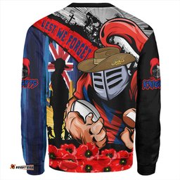 Amazing Aussie Newcastle Knights United In Spirit Anzac Day Tribute Sweatshirt