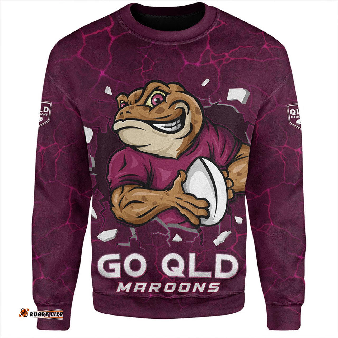 Amazing Aussie Queensland Maroons Go QLD Maroons Break The Limit Sweatshirt