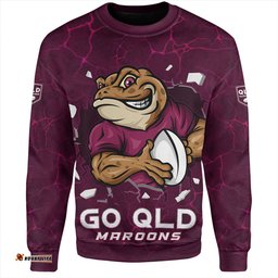Amazing Aussie Queensland Maroons Go QLD Maroons Break The Limit Sweatshirt