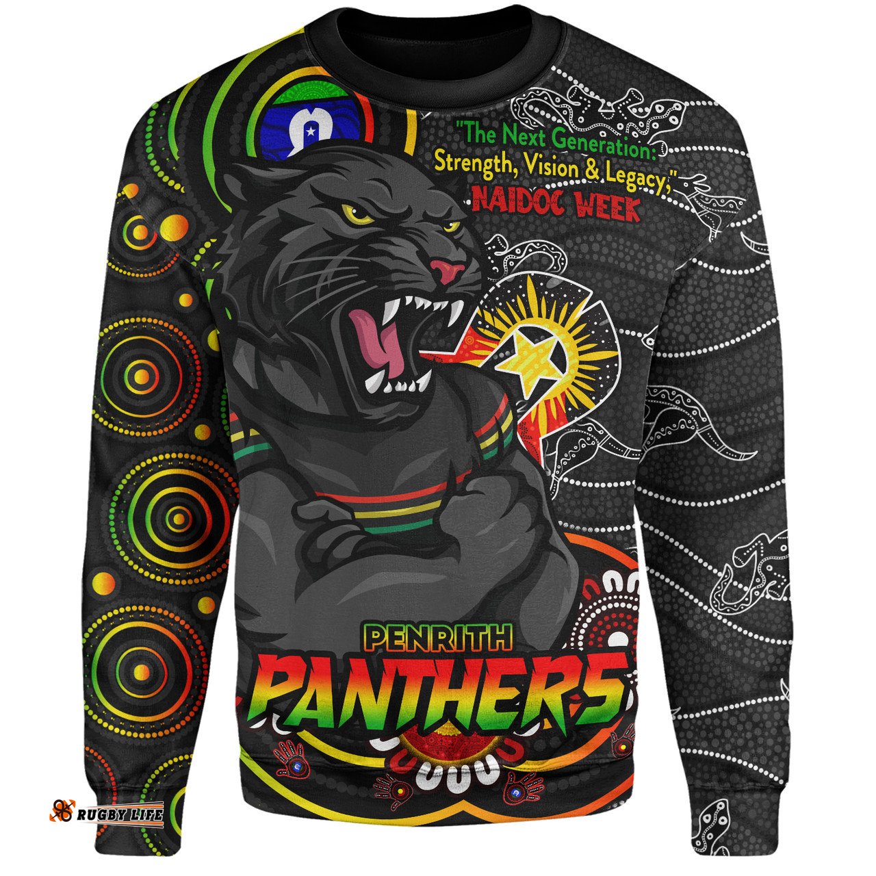 Amazing Aussie Penrith Panthers Spirit Of NAIDOC Series Sweatshirt