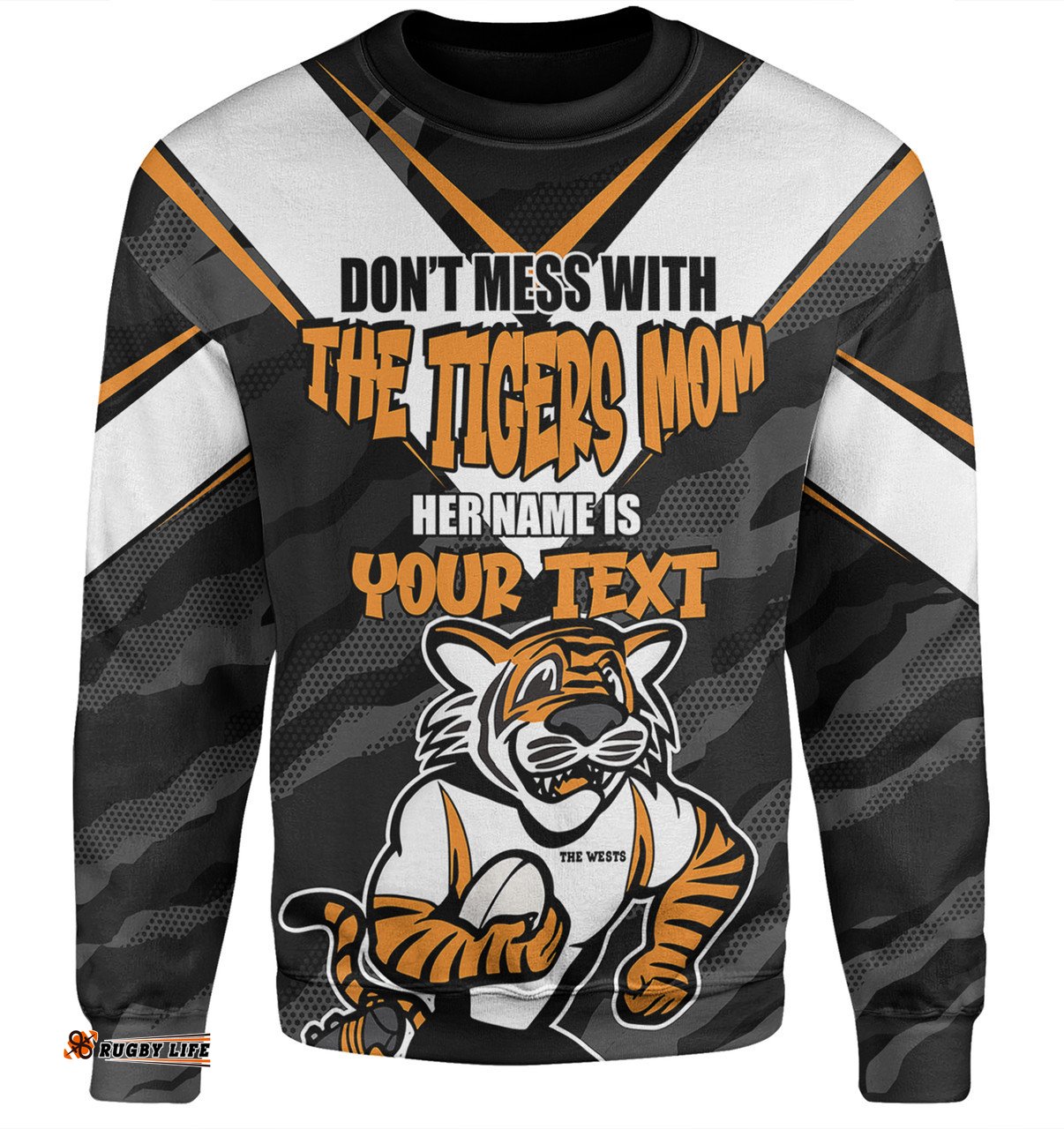 Amazing Aussie Wests Tigers Mother's Day Screaming Mom and Crazy Fan Sweatshirt