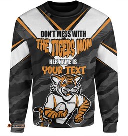 Amazing Aussie Wests Tigers Mother's Day Screaming Mom and Crazy Fan Sweatshirt