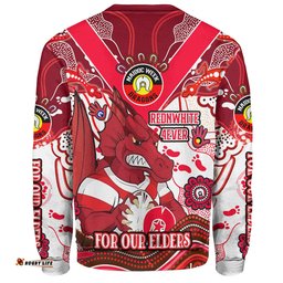 Amazing Aussie St. George Illawarra Dragons Naidoc Week Custom For Our Elders Home Jersey Sweatshirt