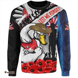 Amazing Aussie Sydney Swans Anzac Day Honor United In Spirit Sweatshirt
