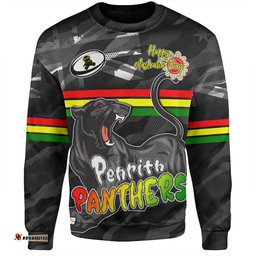 Amazing Aussie Penrith Panthers Happy Australia Day We Are One And Free Sweatshirt