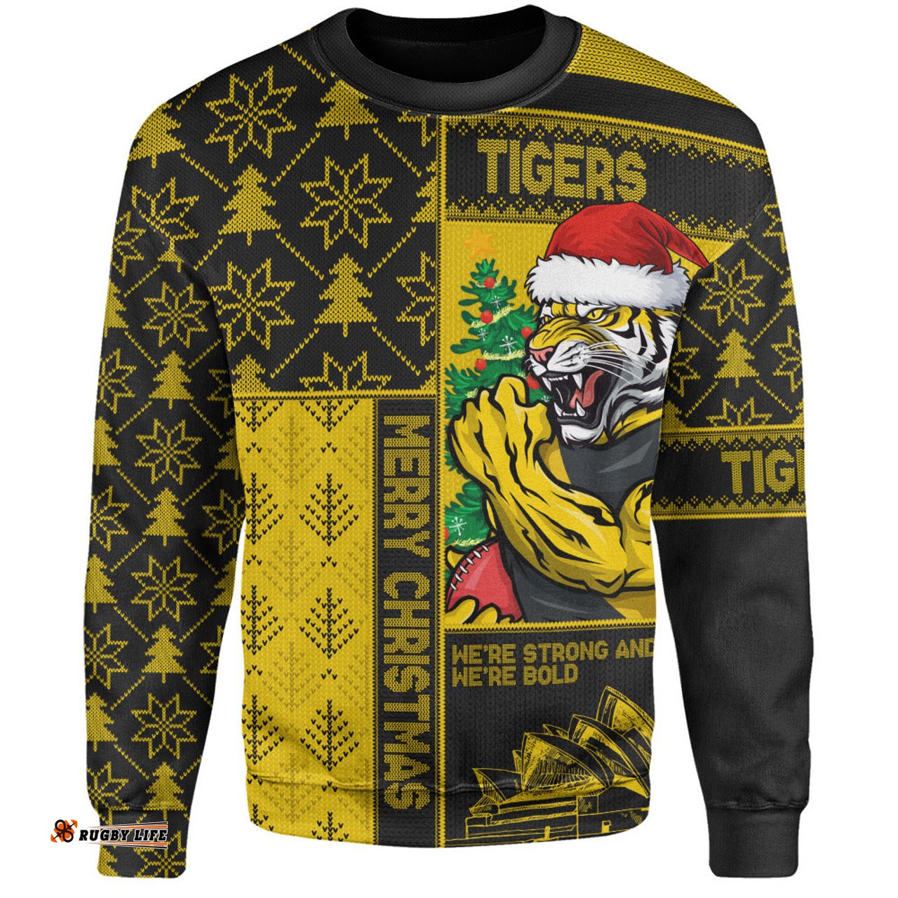 Amazing Aussie Richmond Merry Christmas Knit Style Festive Spirit Sweatshirt