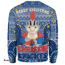 Amazing Aussie Newcastle Knights Christmas Custom Christmas Knit Patterns Vintage Jersey Ugly Sweatshirt