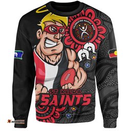 Amazing Aussie St Kilda Power Through Generations NAIDOC Edition Sweatshirt
