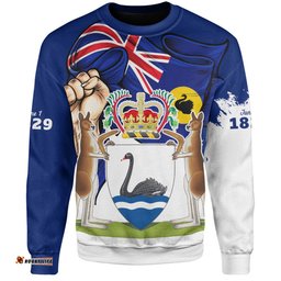 Amazing Aussie Western Australia Power Pride And Heritage Crest Sweatshirt