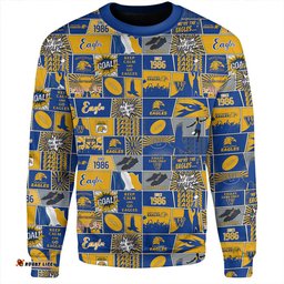 Amazing Aussie West Coast Eagles Legacy Of The Pride Comic Style Sweatshirt