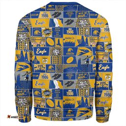 Amazing Aussie West Coast Eagles Legacy Of The Pride Comic Style Sweatshirt