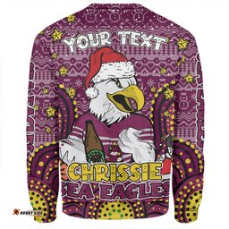 Amazing Aussie Manly Warringah Sea Eagles Christmas Custom Christmas Knit Patterns Vintage Jersey Ugly Sweatshirt