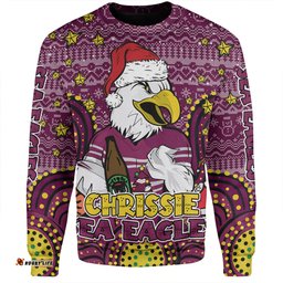 Amazing Aussie Manly Warringah Sea Eagles Christmas Custom Christmas Knit Patterns Vintage Jersey Ugly Sweatshirt