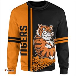 Amazing Aussie Wests Tigers Wests Tigers Mascot Quater Style Sweatshirt