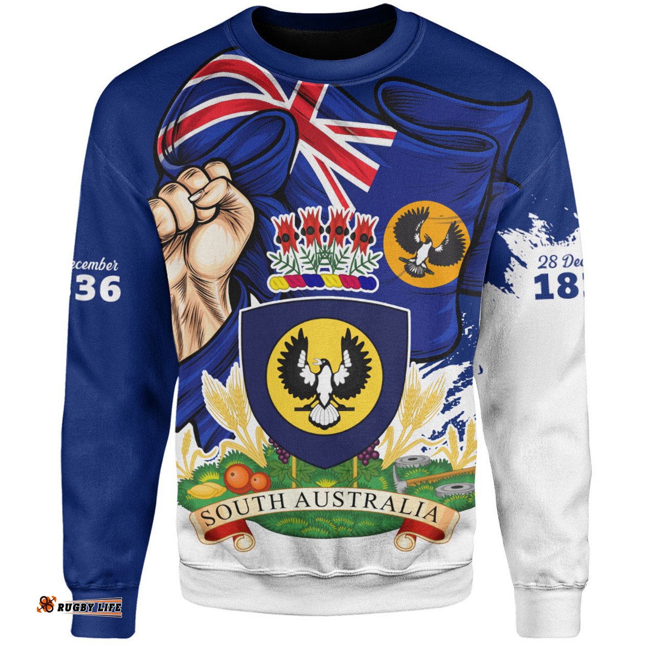 Amazing Aussie South Australia Power Pride And Heritage Crest Sweatshirt