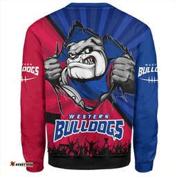 Amazing Aussie Western Bulldogs Breaking Through Fan Design Sweatshirt