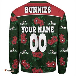 Amazing Aussie South Sydney Rabbitohs Bunnies With Maori Patterns Sweatshirt