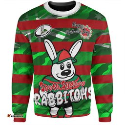 Amazing Aussie South Sydney Rabbitohs Happy Australia Day We Are One And Free V2 Sweatshirt