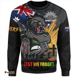 Amazing Aussie Penrith Panthers Fearless ANZAC Defender Sweatshirt