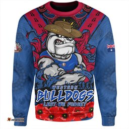 Amazing Aussie Western Bulldogs Ripped Legacy Of The Game The ANZAC Spirit Lives On Sweatshirt