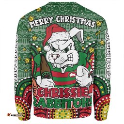 Amazing Aussie South Sydney Rabbitohs Custom Christmas Knit Patterns Vintage Jersey Ugly Sweatshirt