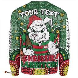 Amazing Aussie South Sydney Rabbitohs Custom Christmas Knit Patterns Vintage Jersey Ugly Sweatshirt