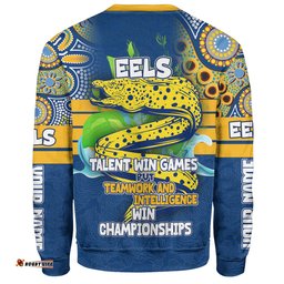 Amazing Aussie Parramatta Eels Sport Custom Talent Win Games But Teamwork And Intelligence Win Championships With Aboriginal Style Sweatshirt