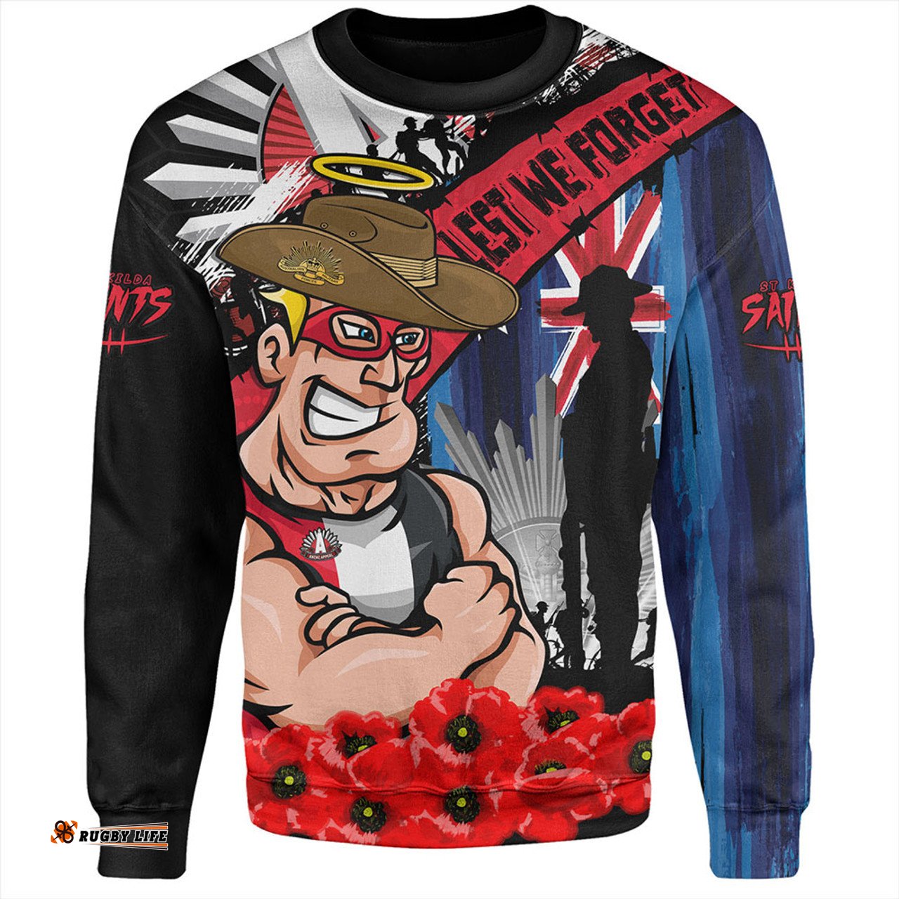 Amazing Aussie St Kilda Anzac Day Honor United In Spirit Sweatshirt
