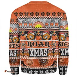 Amazing Aussie Wests Tigers Christmas Aboriginal Custom Indigenous Knitted Ugly Xmas Style Sweatshirt