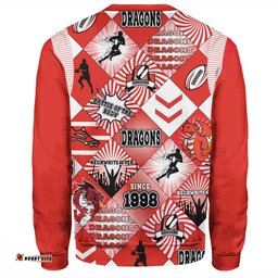 Amazing Aussie St. George Illawarra Dragons Argyle Patterns Style Tough Fan For Life Sweatshirt