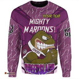 Amazing Aussie Cane Toads Sport Custom Mighty Maroons Sweatshirt