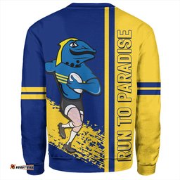 Amazing Aussie Parramatta Eels Sport Parramatta Eels Mascot Quater Style Sweatshirt