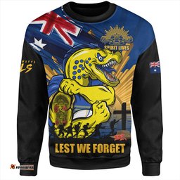 Amazing Aussie Parramatta Eels Fearless ANZAC Defender Sweatshirt