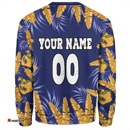 Amazing Aussie Parramatta Eels Custom Tropical Patterns Parramatta Eels Sweatshirt