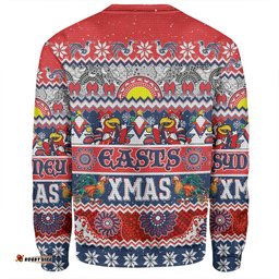Amazing Aussie Sydney Roosters Christmas Aboriginal Custom Indigenous Knitted Ugly Xmas Style Sweatshirt