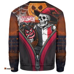 Amazing Aussie St Kilda Halloween Night Reaper Zipper Sweatshirt